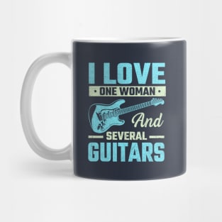 i Love One Woman and Several Guitars Mug